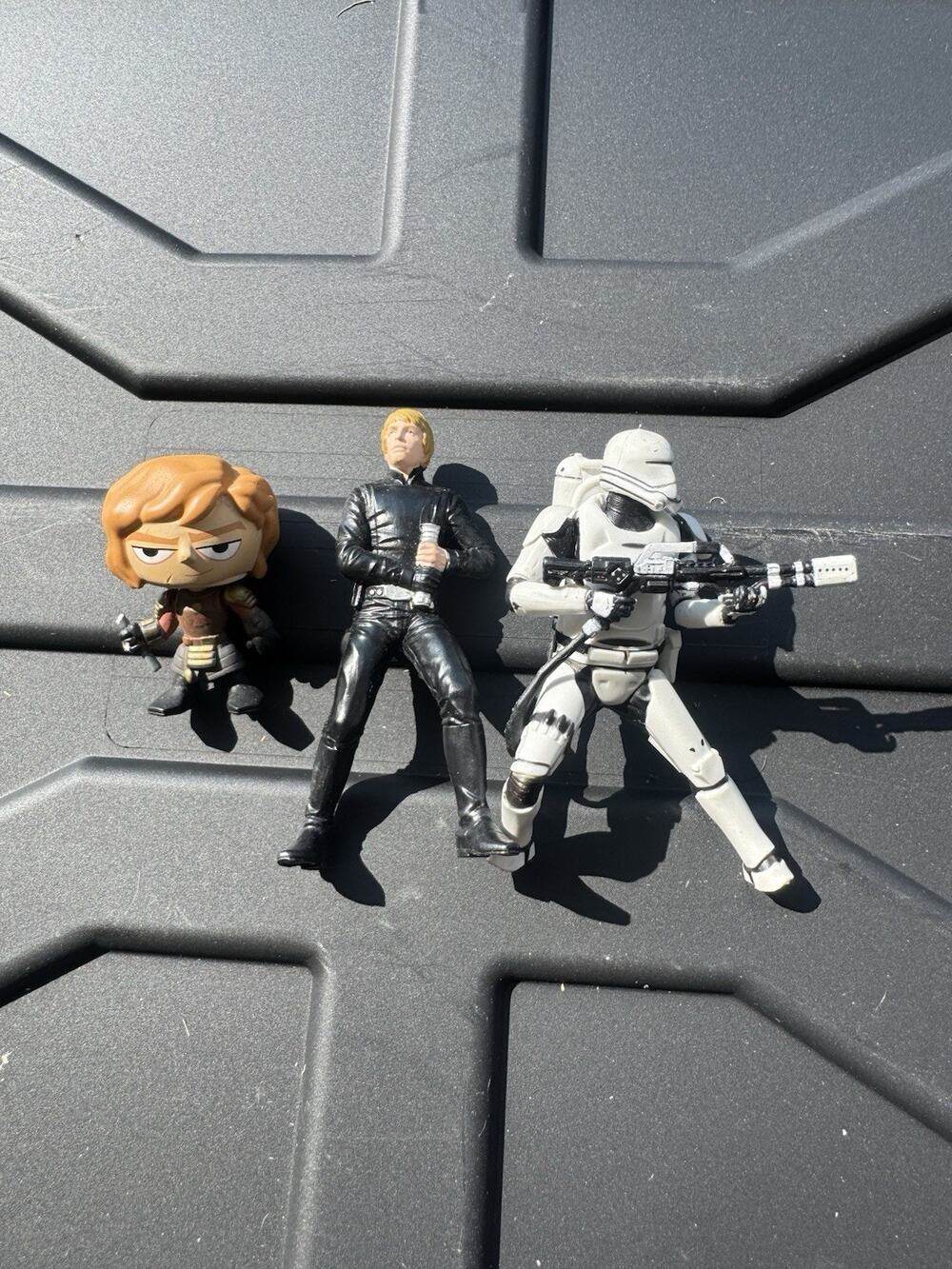 Star Wars Figure Lot Luke Skywalker Han Solo First Order Snowtrooper Loose
